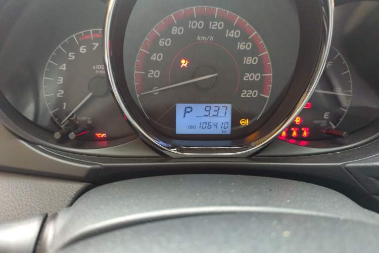 Used Toyota Vios 2021 1.5L CVT Innovation Edition Odometer Close Up