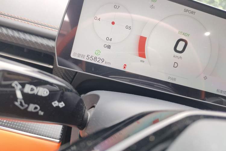 Used NETA GT 2023 580 AWD Odometer Close Up