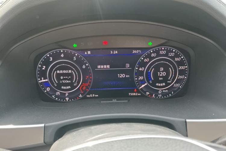Used Volkswagen Teramont 2017 530 V6 Four-Wheel Drive Luxury Edition Instrument Cluster