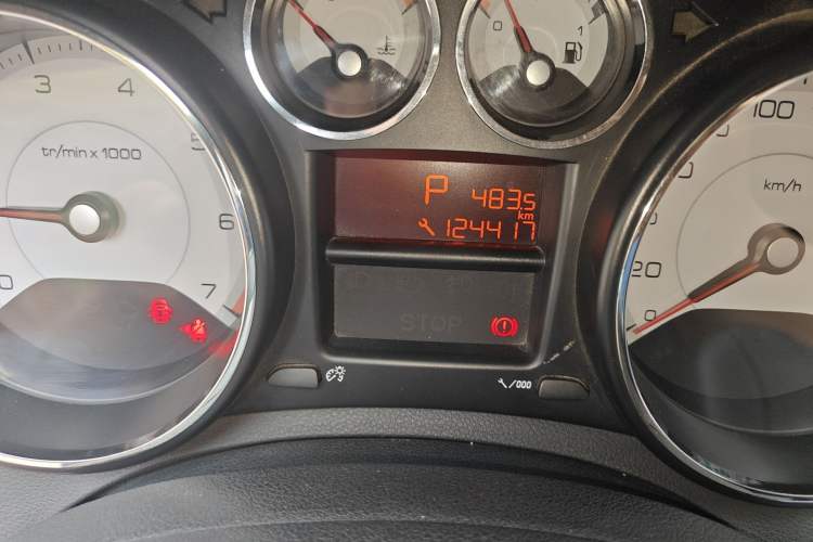 Used Peugeot 408 2013 2.0L Automatic Comfort Edition Odometer Close Up