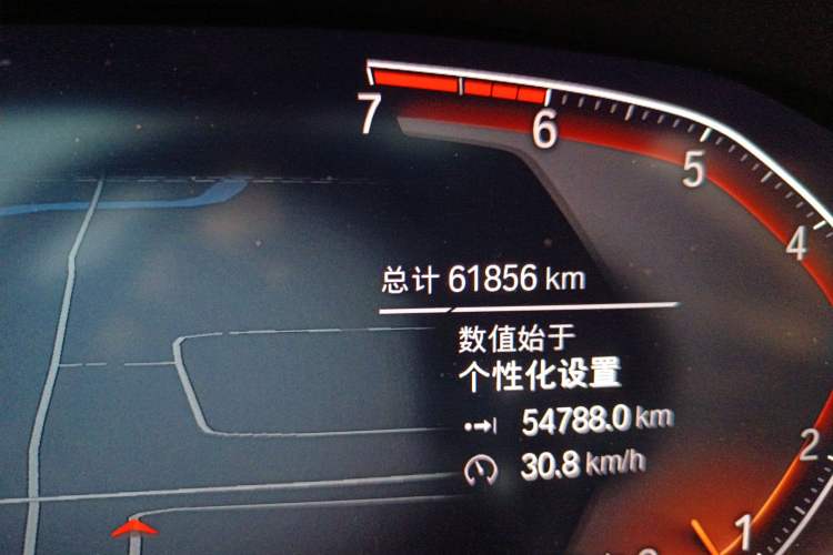 Used BMW 3 Series 2021 Second Facelift 325Li M Sport Night Edition Package Odometer Close Up