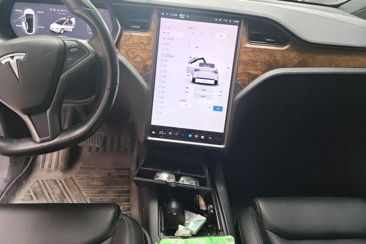 Used Tesla Model X 2019 Long-Range Version Audio And AC Panel