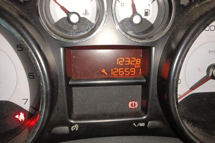 Used Peugeot 408 2013 2.0L Manual Comfort Edition Odometer Close Up