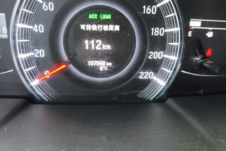 Used Honda Odyssey 2018 2.4L Supreme Edition Odometer Close Up