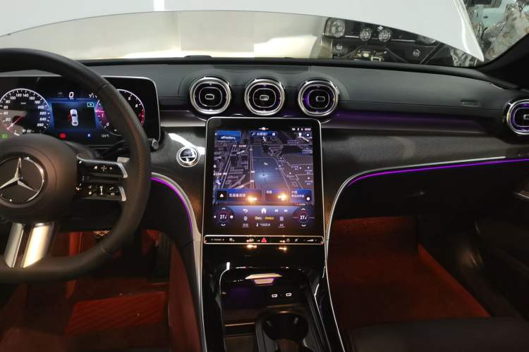 Used Mercedes-Benz C-Class 2024 Facelift C 260 L Night Edition Sport Version Audio And AC Panel