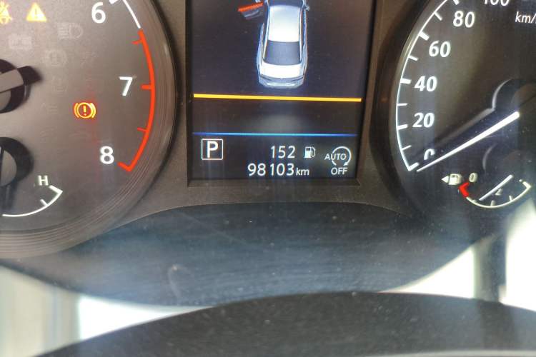 Used Nissan Teana 2019 2.0L XL Comfort Edition Odometer Close Up