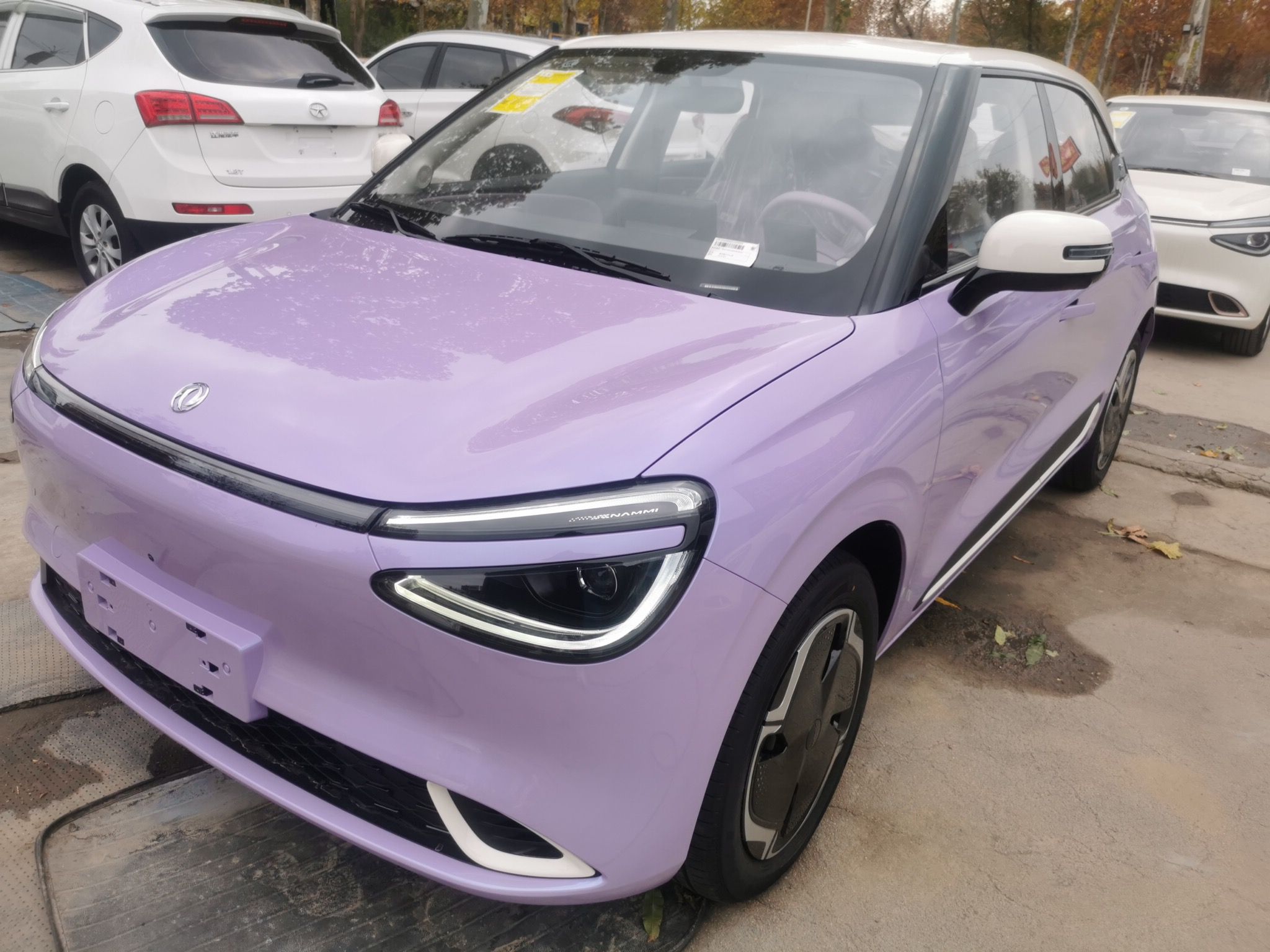 Под передней частью автомобиля