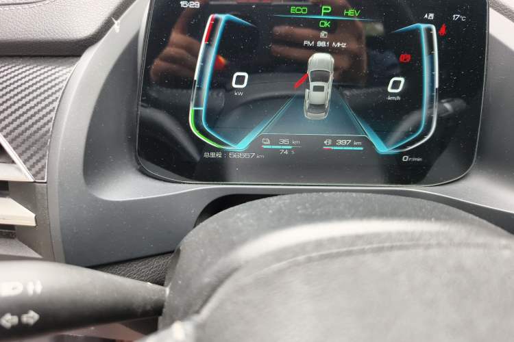 Used BYD Qin Pro New Energy 2019 DM Super Edition 1.5TI Automatic Smart Connect X-Trail Model China V Standard Odometer Close Up