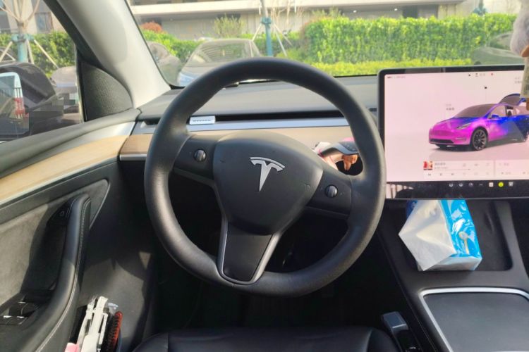 Used Tesla Model Y 2022 Rear-Wheel-Drive Version Steering Wheel