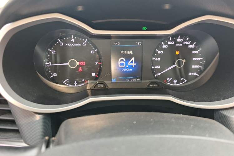 Used Geely Auto Emgrand GL 2018 1.4T Manual Elite Smart Connectivity Version Odometer Close Up