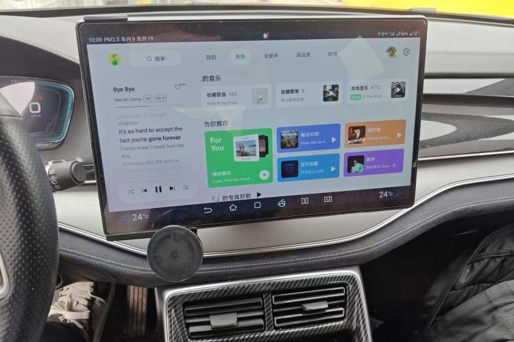 Used BYD Tang New Energy 2021 DM-i 112KM Prestige Model Audio And AC Panel