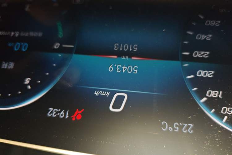 Used Mercedes-Benz A-Class 2019 A 200 L Sport Sedan Odometer Close Up