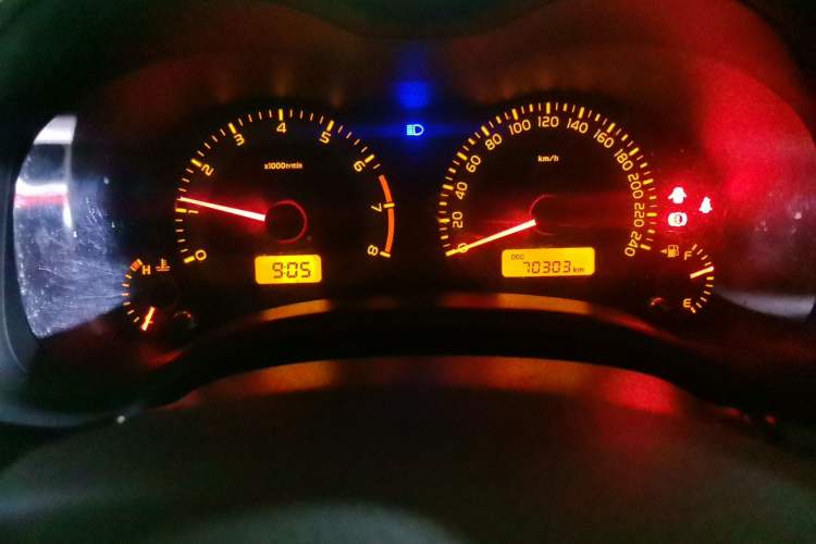 Used Toyota Corolla 2011 1.6L Manual GL Odometer Close Up