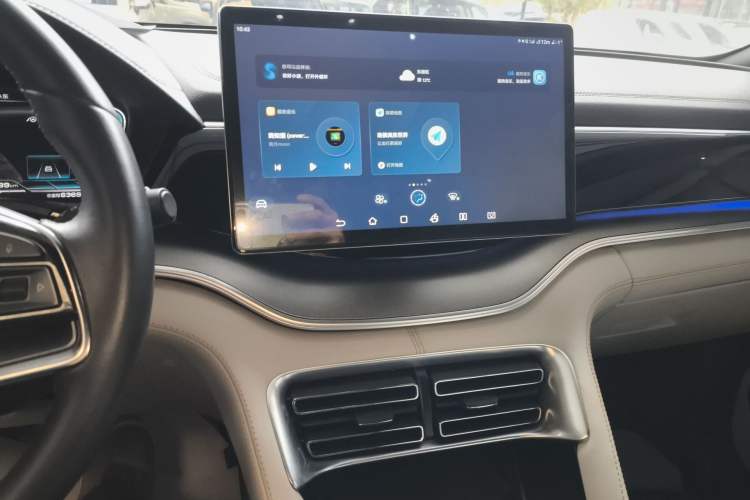 Used BYD Song PLUS New Energy 2021 DM-i 51KM Prestige Model Audio And AC Panel