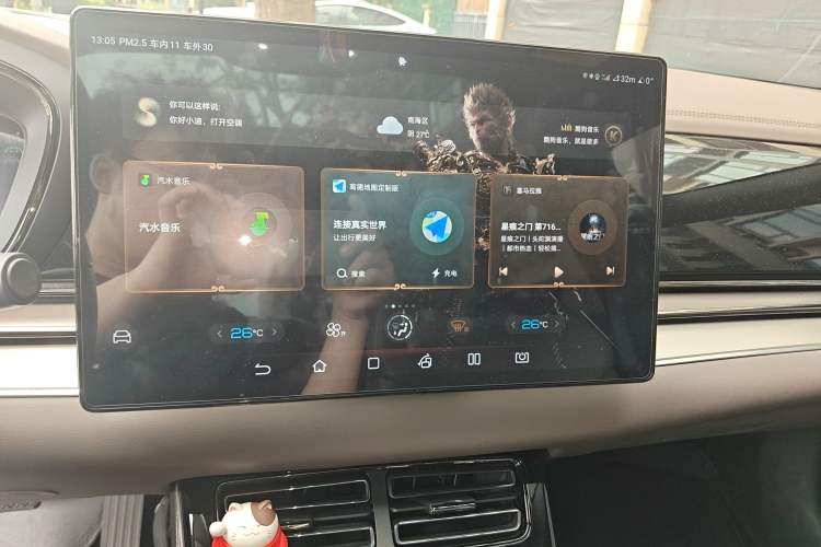 Used BYD Han 2022 DM-i 121KM Prestige Model Audio And AC Panel