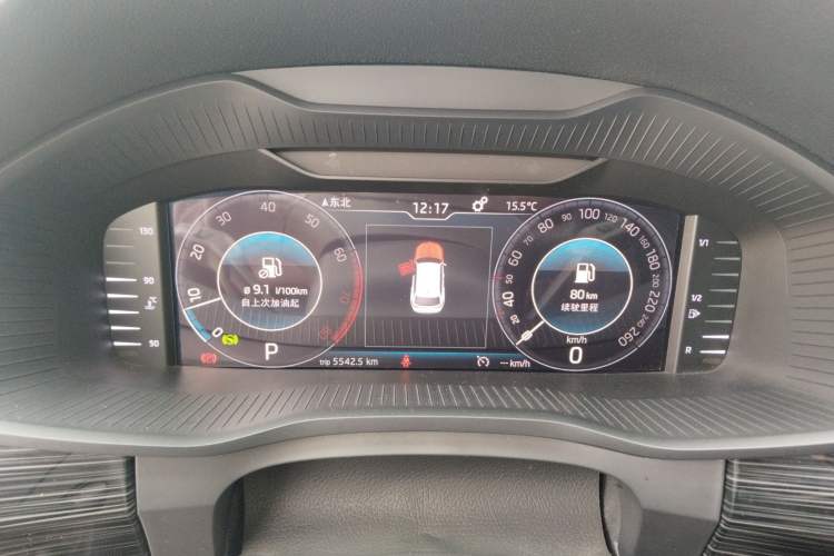 Used Skoda Kodiaq 2019 Facelifted TSI330 5-Seater Two-Wheel-Drive Luxury Enjoyment Edition China VI Standard Instrument Cluster