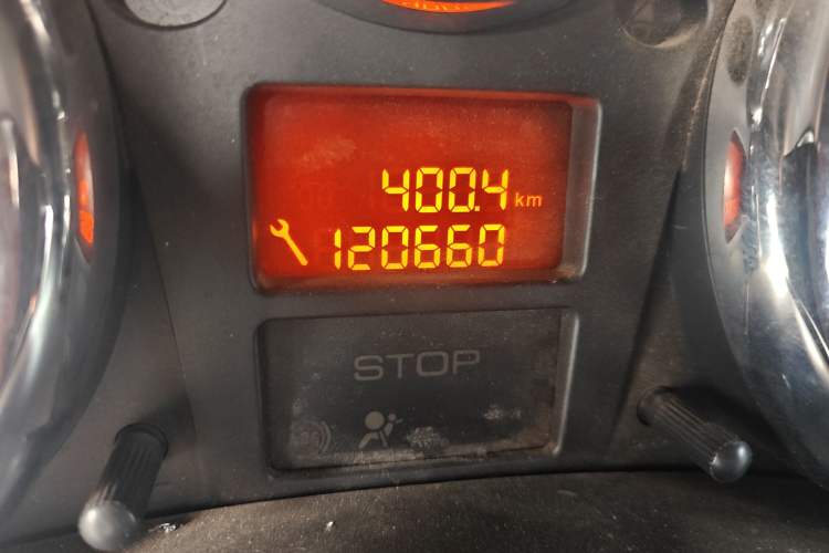 Used Peugeot 207 2011 Sedan 1.4L Manual Yule Edition Odometer Close Up