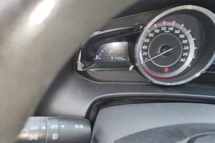 Used Mazda 3 Axela 2016 Sedan 1.5L Automatic Prestige Model Odometer Close Up