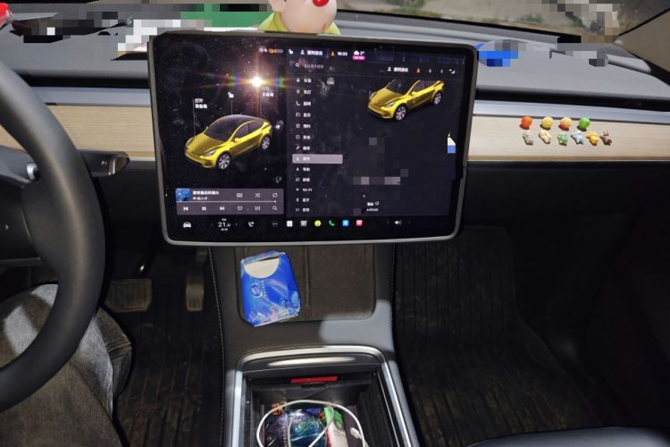 Used Tesla Model Y 2021 Standard Range Rear-Wheel Drive Version Audio And AC Panel