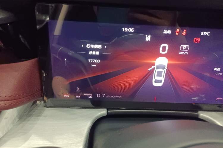 Used Hongqi H5 2025 2.0T Automatic Flag Edition – 500 000 Units Commemorative Version Odometer Close Up