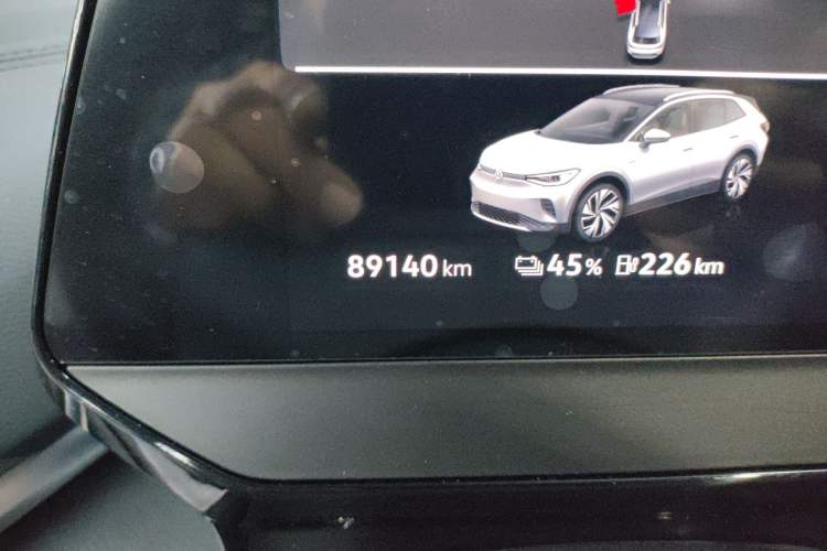 Used Volkswagen ID.4 CROZZ 2022 Long-Range Lite PRO Edition Odometer Close Up