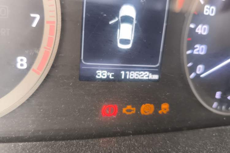 Used Hyundai Sonata 2017 1.6T GLS Smart Model Odometer Close Up