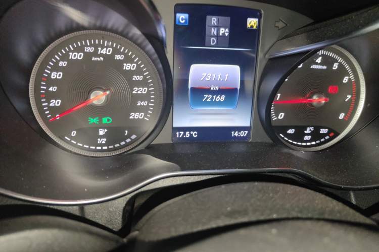 Used Mercedes-Benz C-Class 2017 Facelifted C 180 L Stylish Edition Odometer Close Up