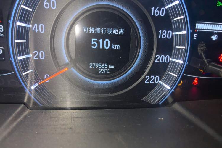 Used Honda Odyssey 2015 2.4L Prestige Edition Odometer Close Up