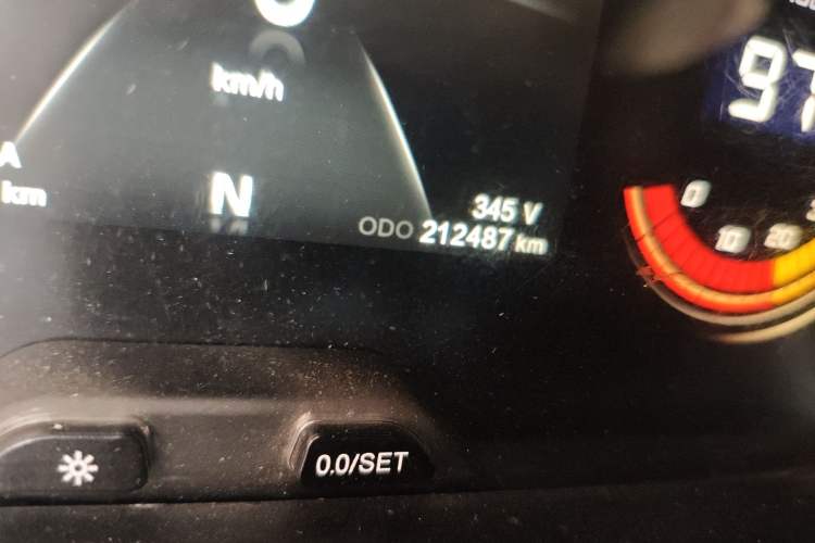 Used CHANGAN KAICHENG Ruixing EM60 2021 Pure Electric Van Transporter 60kW Odometer Close Up