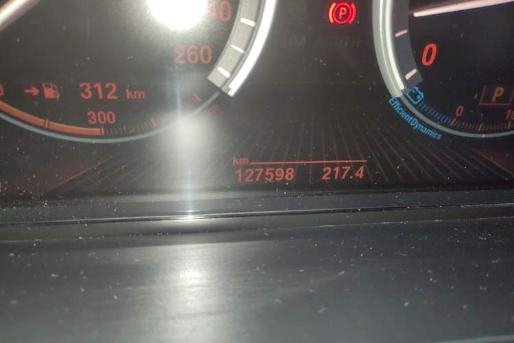 Used BMW 7 Series 2011 760Li Steinway Limited Edition Odometer Close Up