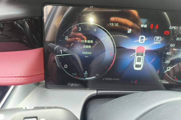 Used Hongqi H5 2024 2.0T Automatic Smart Connect Flagship Edition Odometer Close Up