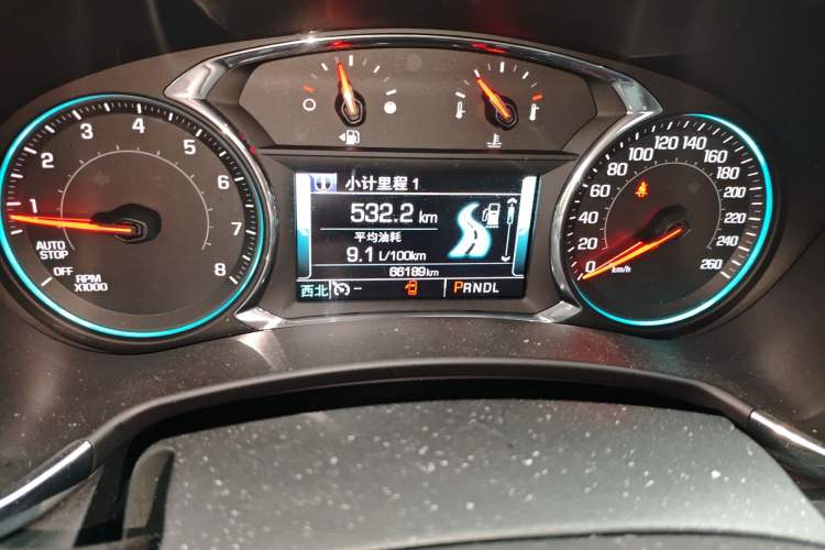 Used Chevrolet Equinox 2017 535T Automatic YuJie Edition Odometer Close Up