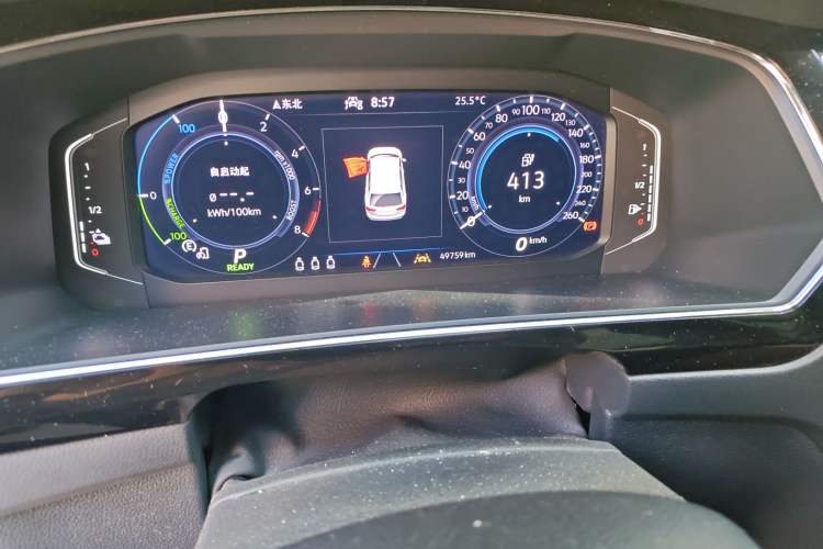 Used Volkswagen Tiguan L New Energy 2021 430 PHEV Plug-in Hybrid Flagship Edition Odometer Close Up
