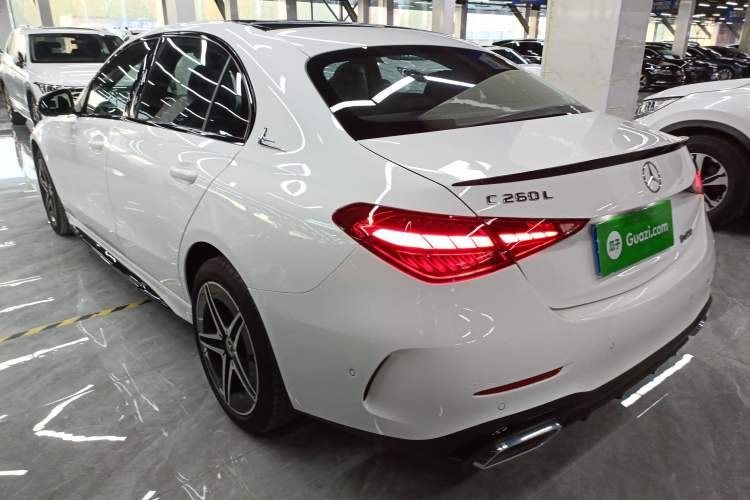 Used Mercedes-Benz C-Class 2025 C 260 L Obsidian Night Sport Edition Rear Left 45 Deg