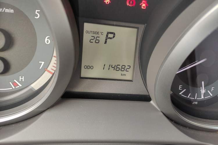 Used Toyota Prado  Odometer Close Up
