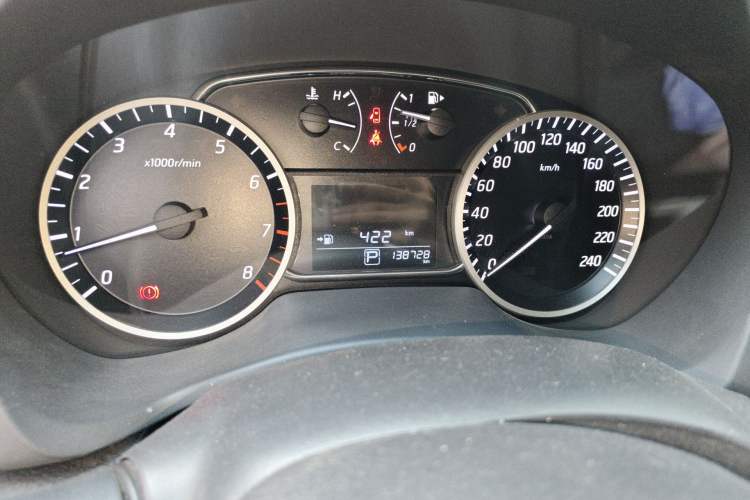 Used Nissan Sylphy 2016 1.6XV CVT Smart Enjoyment Version Odometer Close Up