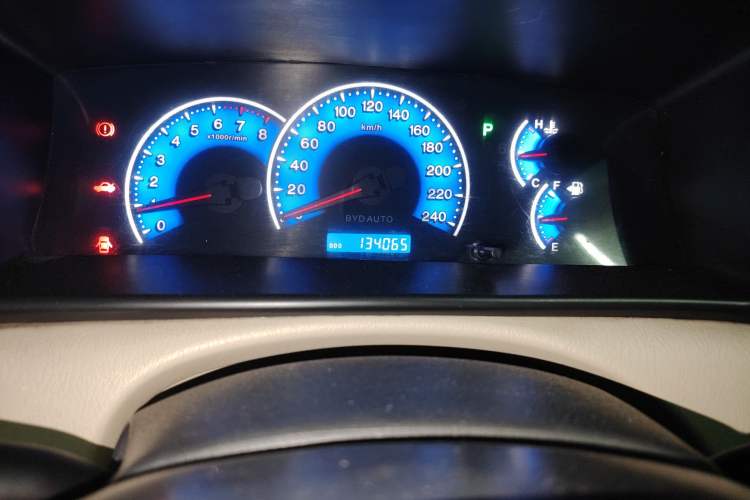 Used BYD F3 2013 1.5L Automatic Standard Edition Odometer Close Up
