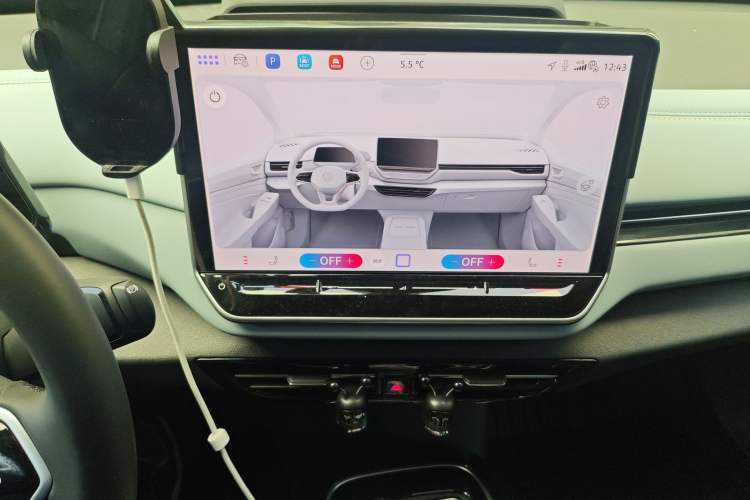 Used Volkswagen ID.4 X 2025 Smart Version Pure & Intelligent Enjoyment Edition Audio And AC Panel