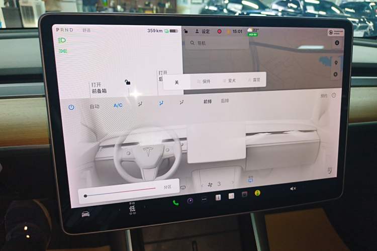 Used Tesla Model 3 2020 Refreshed Version Long-Range Rear-Wheel Drive Audio And AC Panel