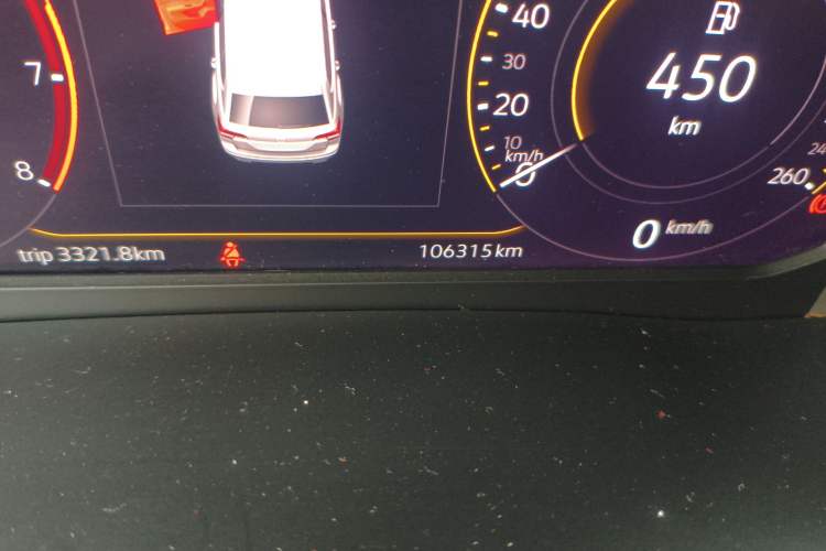 Used Volkswagen Teramont 2020 380TSI Four-Wheel Drive Comfort Edition China VI Standard Odometer Close Up