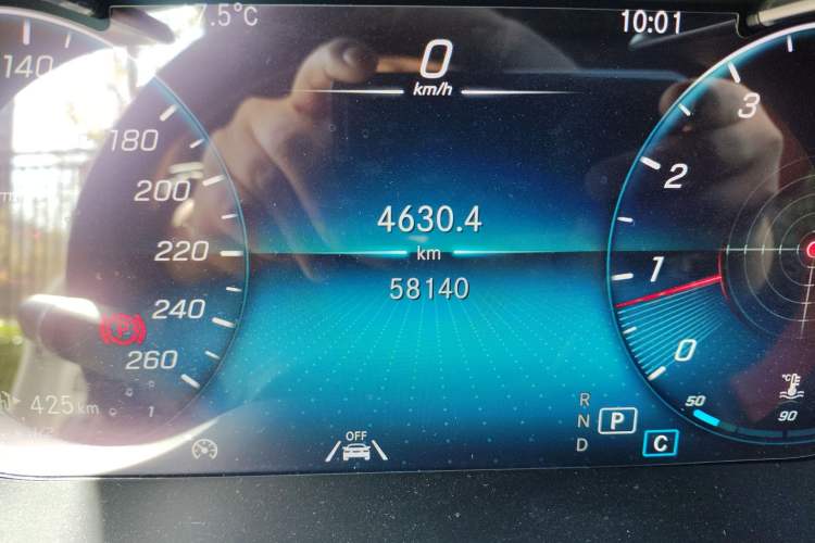 Used Mercedes-Benz GLC Coupe 2021 GLC 300 4MATIC Coupe SUV Odometer Close Up