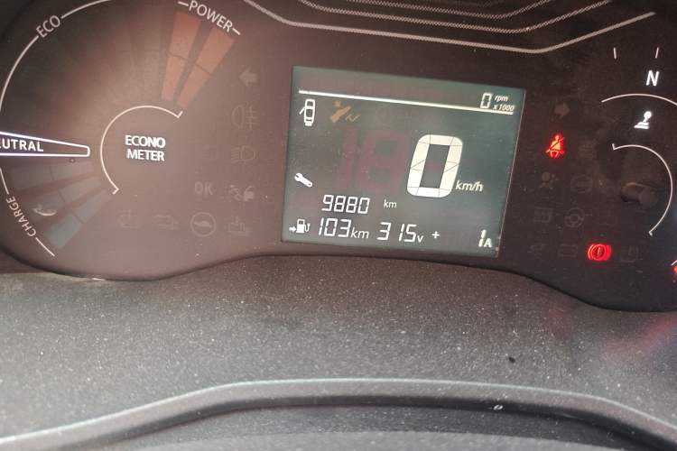 Used Dongfeng NAMMI EX1 2023 PRO Light Wind Edition Lightning Model Odometer Close Up