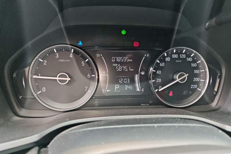 Used Honda Crider 2019 180 Turbo CVT Luxury Edition China V Odometer Close Up