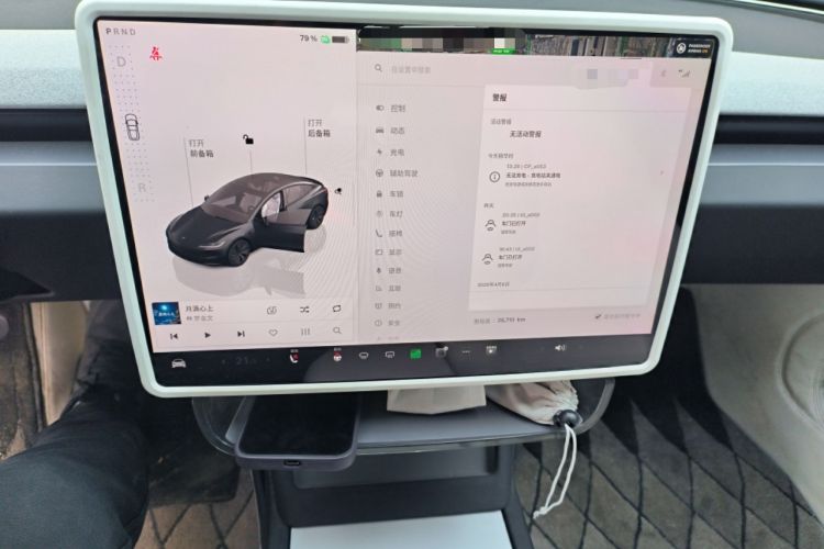 Used Tesla Model 3 2023 Long-Range All-Wheel-Drive Version Audio And AC Panel