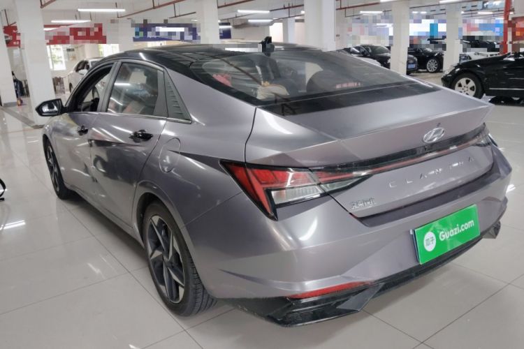 Used Hyundai Elantra 2021 1.5L CVT TOP Flagship Edition Rear Left 45 Deg