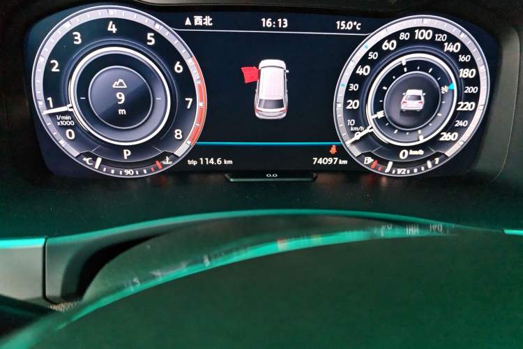 Used Volkswagen Teramont 2017 330TSI Two-Wheel-Drive Flagship Edition Odometer Close Up