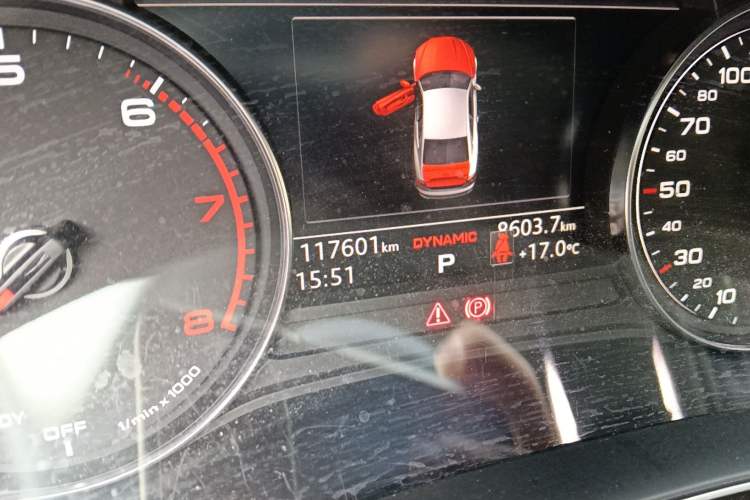 Used Audi A5 2017 Coupe 40 TFSI Fashion Model Odometer Close Up