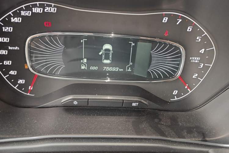 Used Baojun 510 2017 1.5L Manual Luxury Model Odometer Close Up