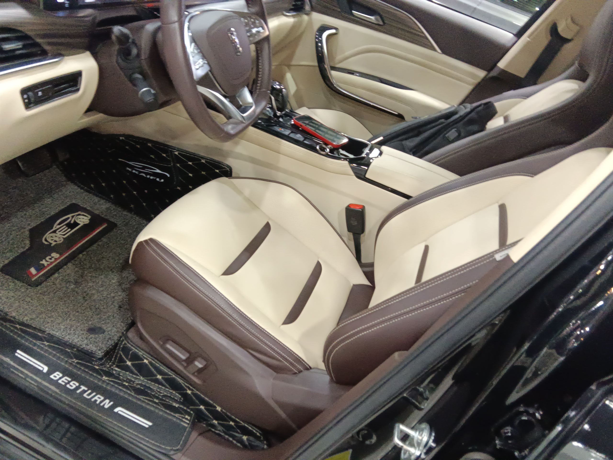 Переднее сиденье в автомобиле