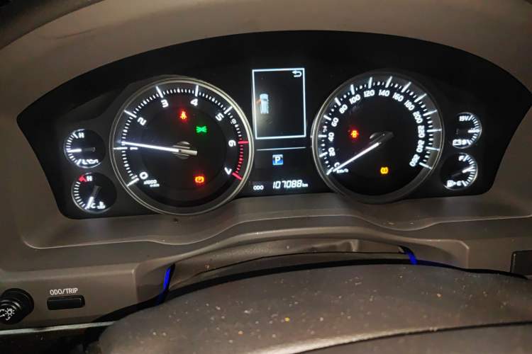 Used Toyota Land Cruiser  Odometer Close Up